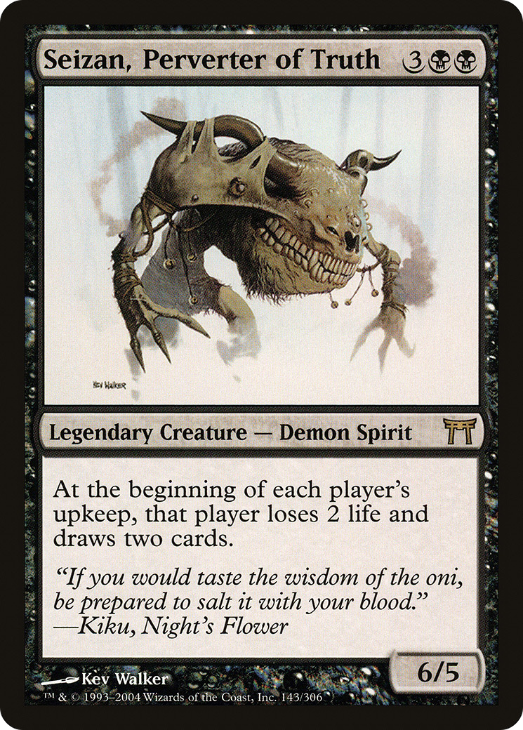 Seizan, Perverter of Truth (CHK-143) [Champions of Kamigawa] Foil