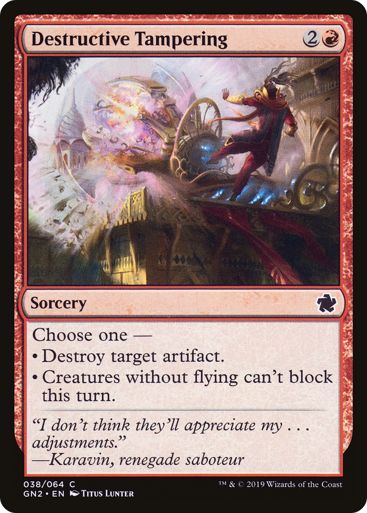 Destructive Tampering (GN2-038) [Game Night 2019]