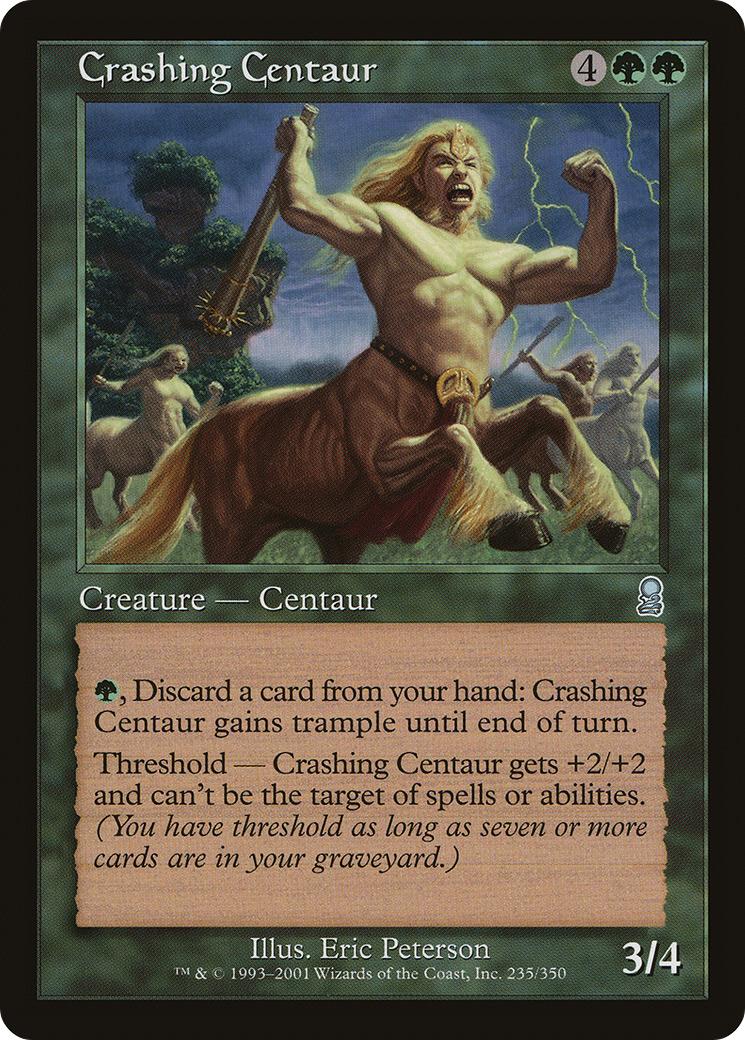 Crashing Centaur (ODY-235) [Odyssey] Foil