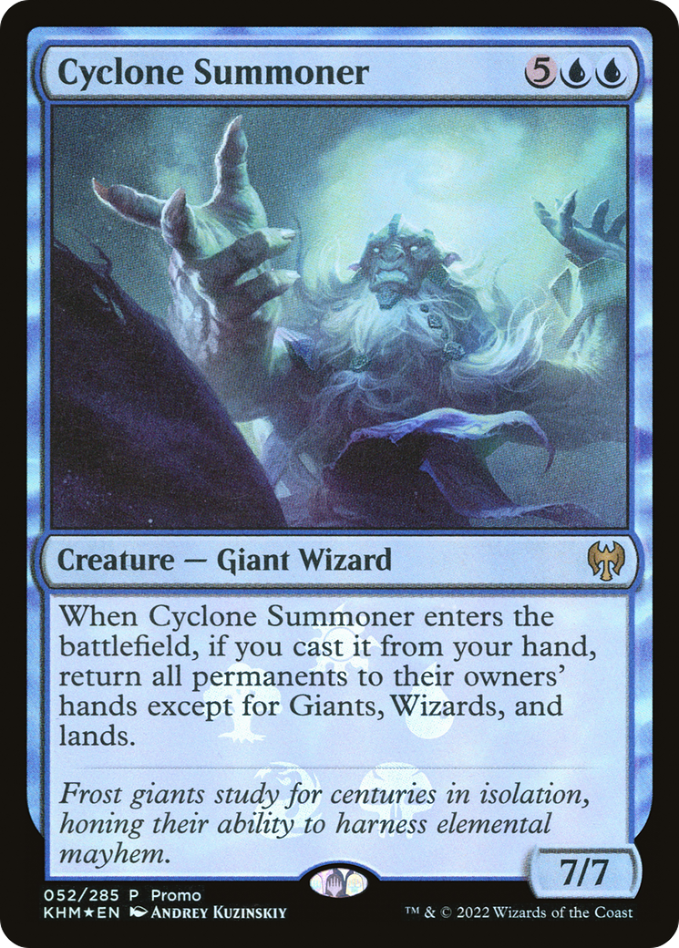 Cyclone Summoner (MEDIA-052) [Kaldheim Promos] Foil