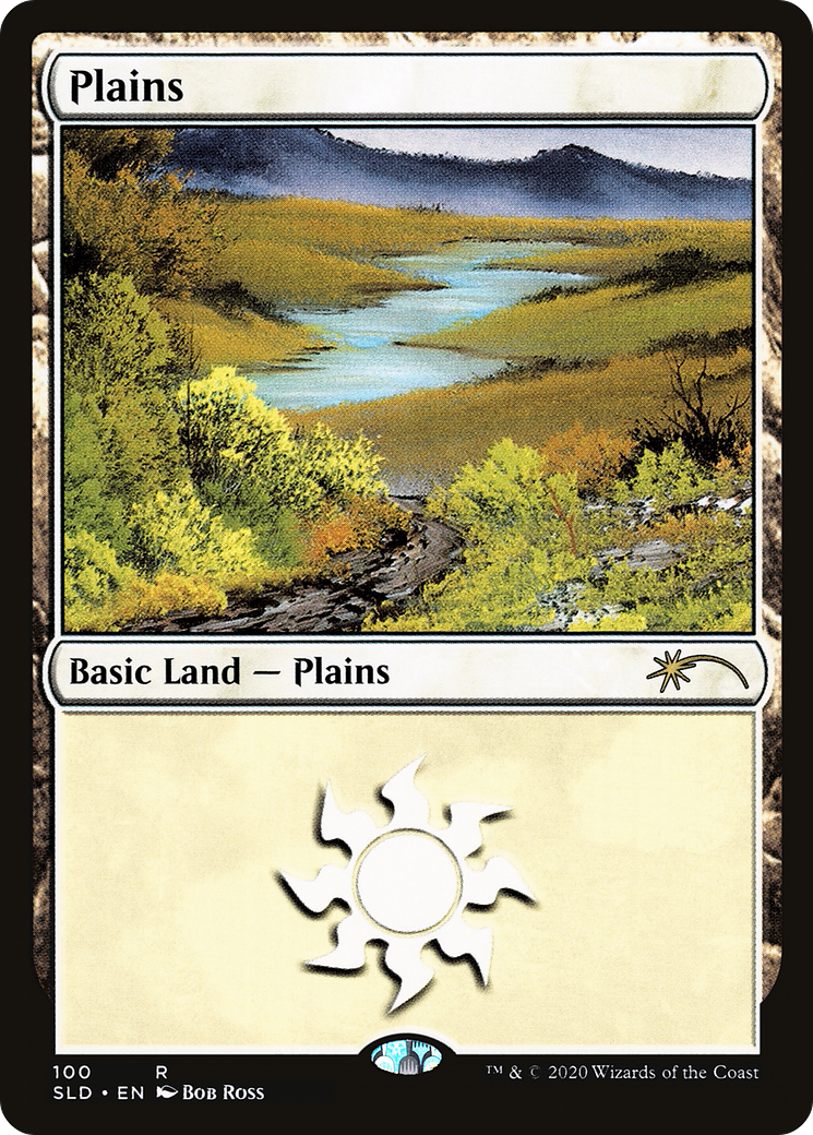Plains (SLD-100) (Bob Ross) [Secret Lair Drop] Foil
