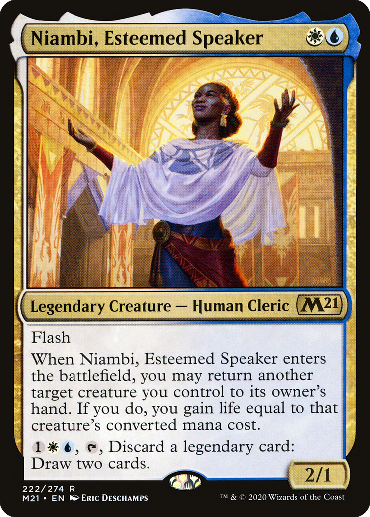 Niambi, Esteemed Speaker (M21-222) [Core Set 2021]