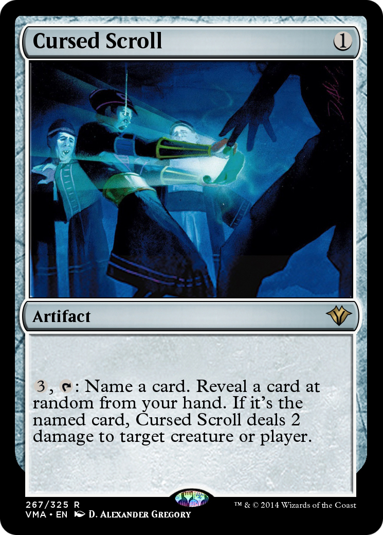 Cursed Scroll (VMA-267) [Vintage Masters] Foil