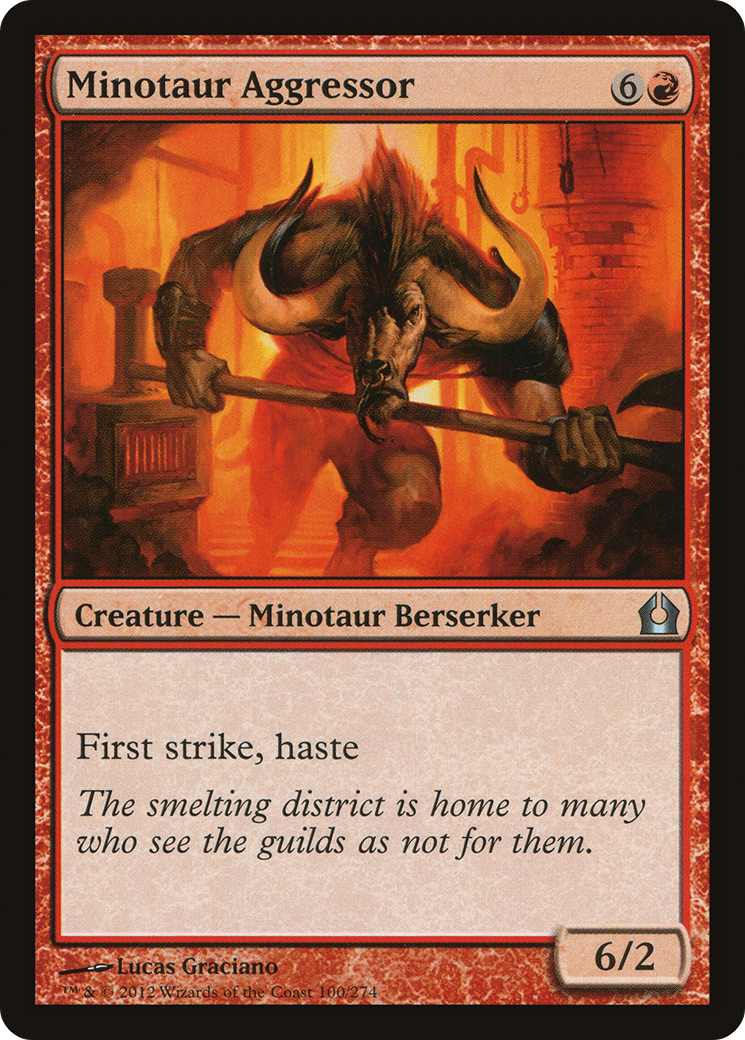 Minotaur Aggressor (RTR-100) [Return to Ravnica] Foil
