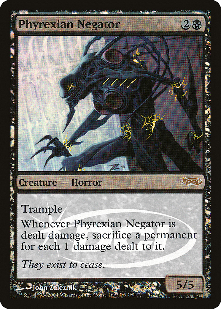 Phyrexian Negator (JDG-004) [Judge Gift Cards 2004] Foil