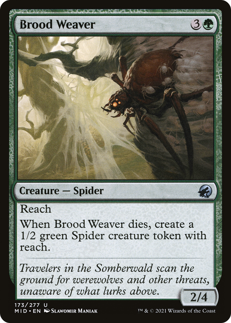Brood Weaver (MID-173) [Innistrad: Midnight Hunt] Foil