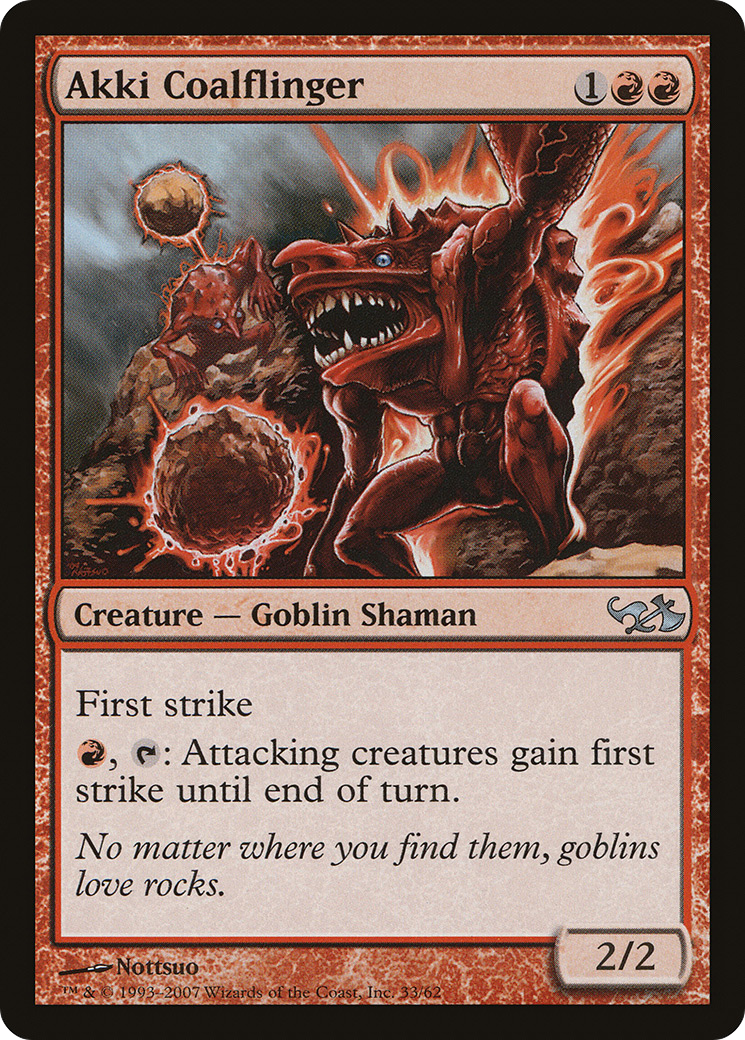 Akki Coalflinger (EVG-033) [Duel Decks: Elves vs. Goblins]