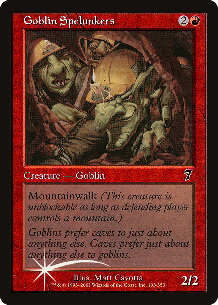Goblin Spelunkers (7ED-193★) [7th Edition] Foil
