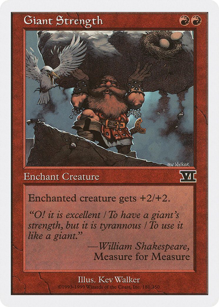 Giant Strength (6ED-181) [Classic Sixth Edition]