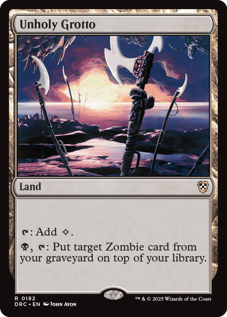Unholy Grotto (DRC-182) [Commander: Aetherdrift]