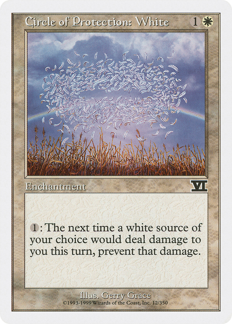 Circle of Protection: White (6ED-012) [Classic Sixth Edition]