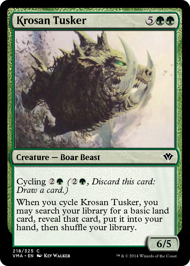 Krosan Tusker (VMA-218) [Vintage Masters] Foil