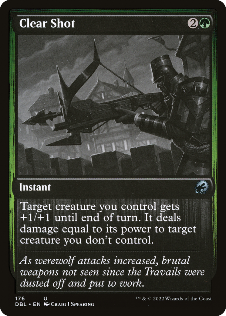 Clear Shot (DBL-176) [Innistrad: Double Feature] Foil