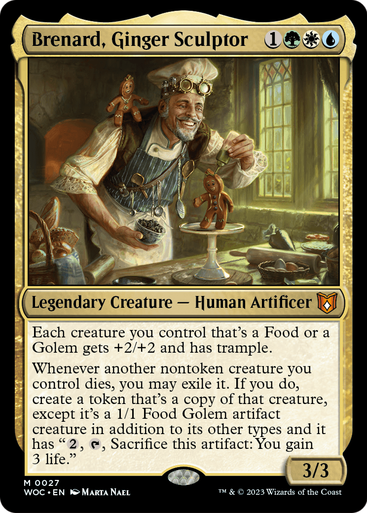 Brenard, Ginger Sculptor (WOC-027) [Wilds of Eldraine Commander] Foil
