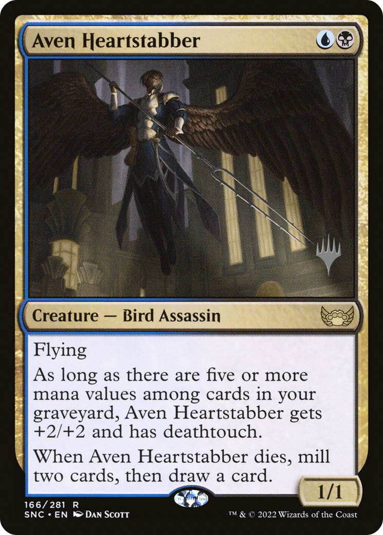 Aven Heartstabber (PPSNC-166) [Promo Pack: Streets of New Capenna Promos] Foil