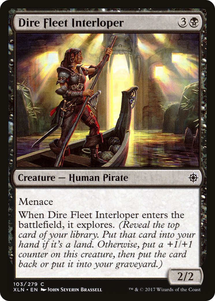 Dire Fleet Interloper (XLN-103) [Ixalan]