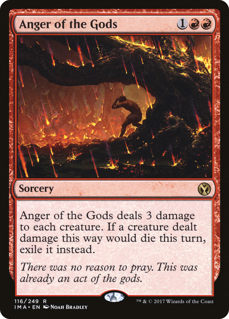 Anger of the Gods (IMA-116) [Iconic Masters] Foil