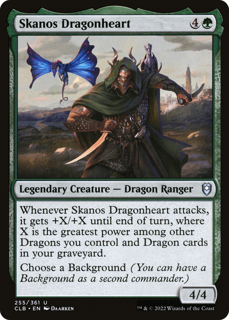 Skanos Dragonheart (CLB-255) [Commander Legends: Battle for Baldur's Gate] Foil