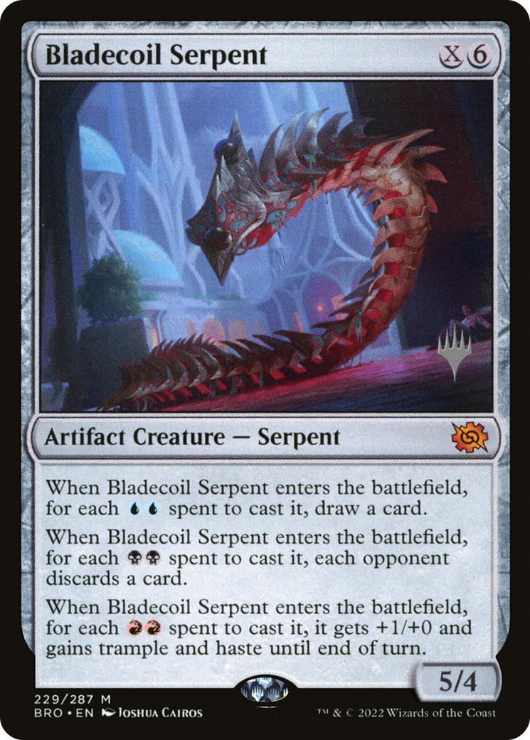 Bladecoil Serpent (PPBRO-229) [Promo Pack: The Brothers' War Promos]
