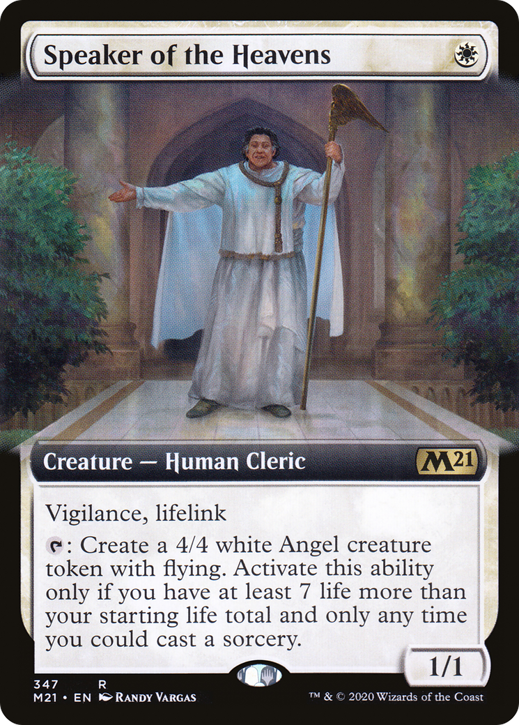 Speaker of the Heavens (Extended Art) (M21-347) [Core Set 2021] Foil