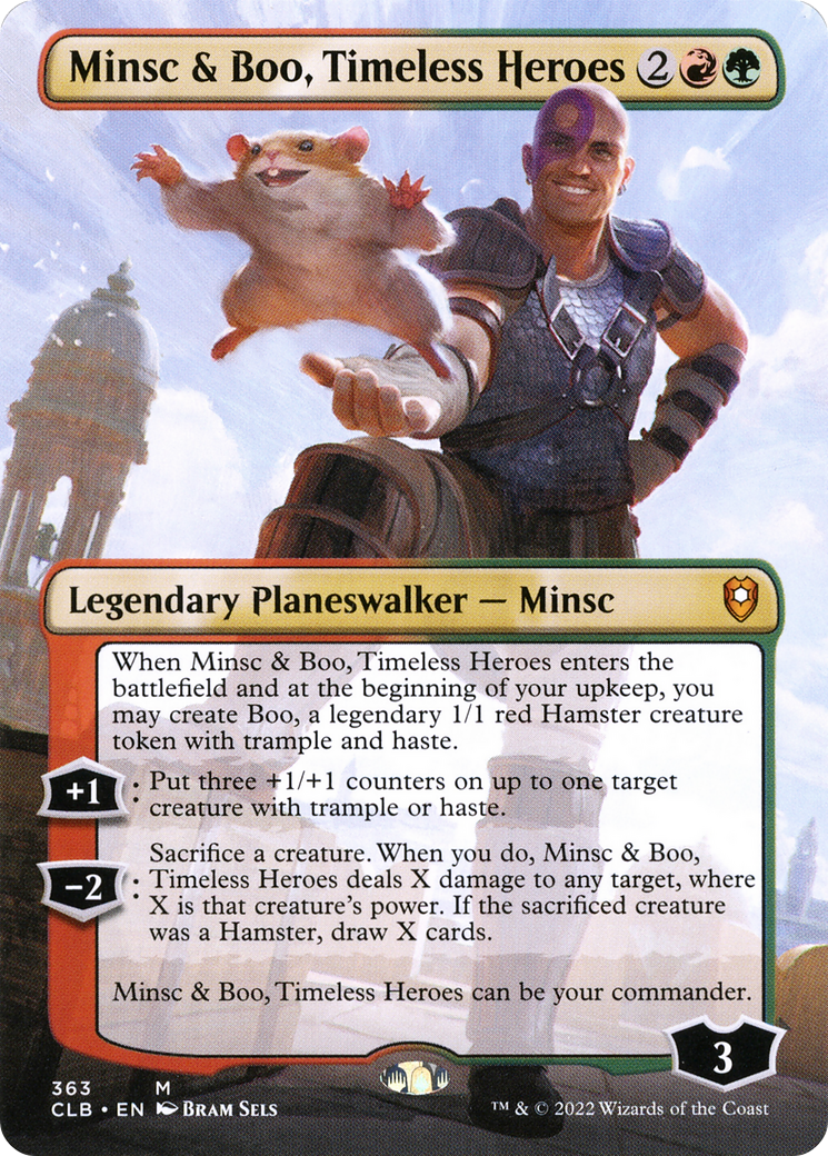 Minsc & Boo, Timeless Heroes (Borderless) (CLB-363) [Commander Legends: Battle for Baldur's Gate]