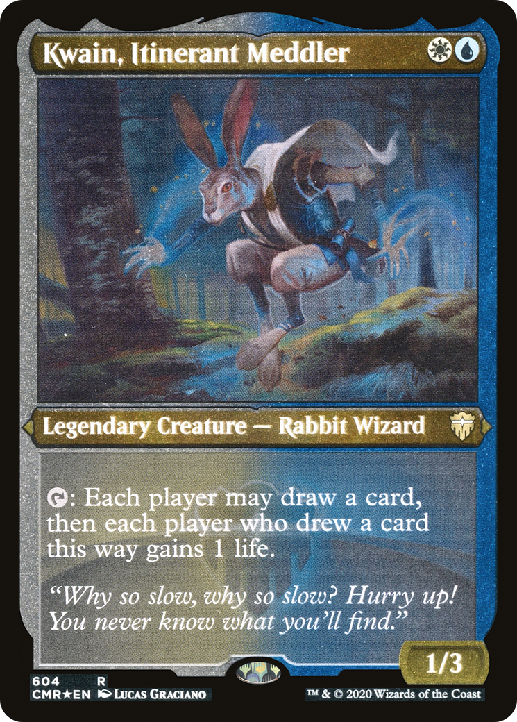 Kwain, Itinerant Meddler (Foil Etched) (CMR-604) [Commander Legends] Foil