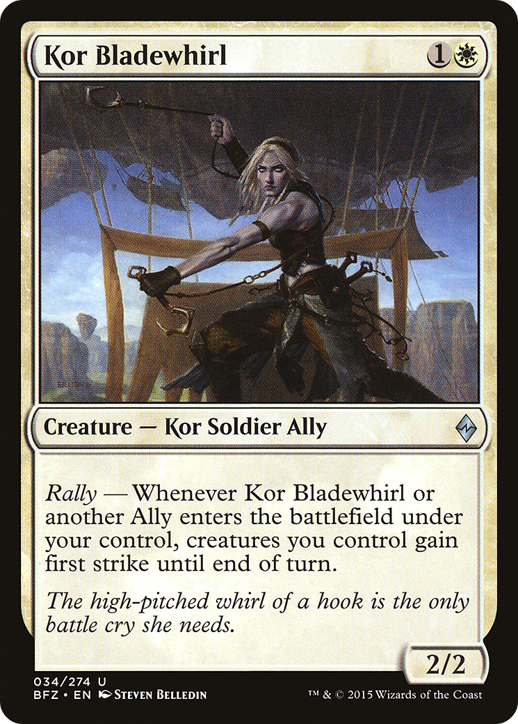Kor Bladewhirl (BFZ-034) [Battle for Zendikar]