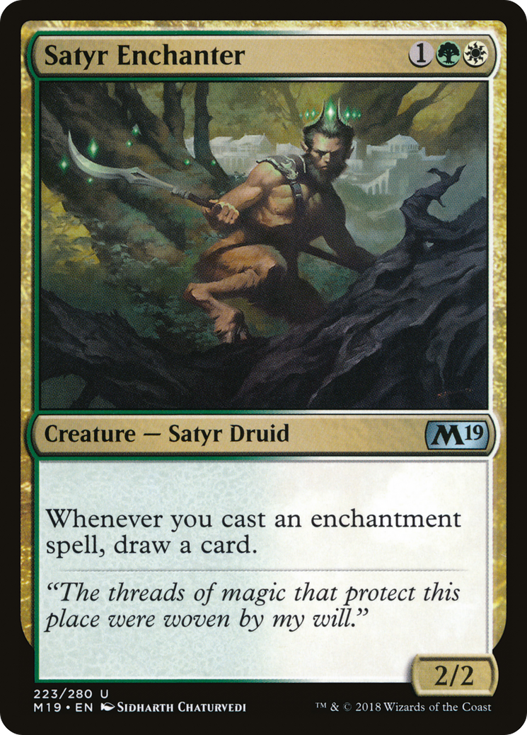 Satyr Enchanter (M19-223) [Core Set 2019] Foil