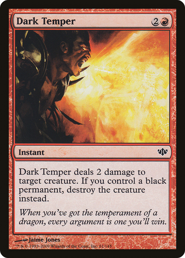 Dark Temper (CON-061) [Conflux] Foil