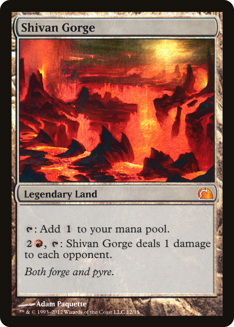 Shivan Gorge (V12-012) [From the Vault: Realms] Foil