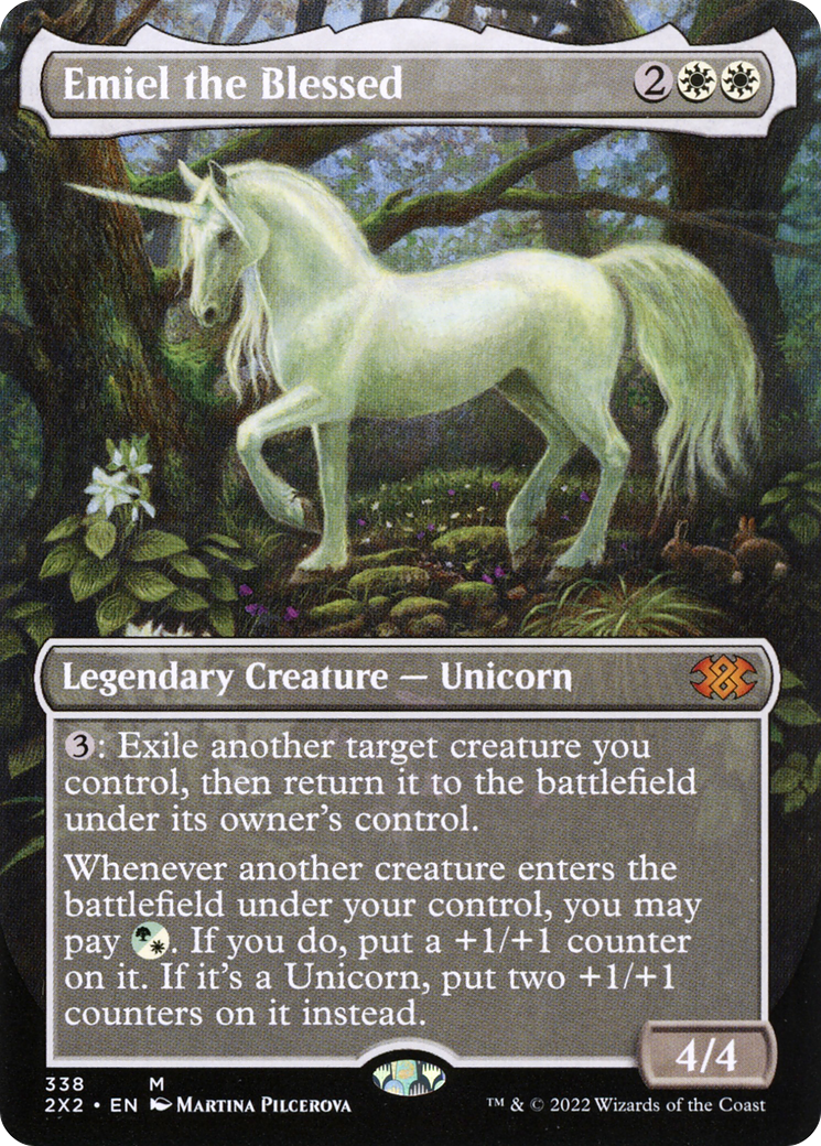 Emiel the Blessed (Borderless) (2X2-338) [Double Masters 2022] Foil