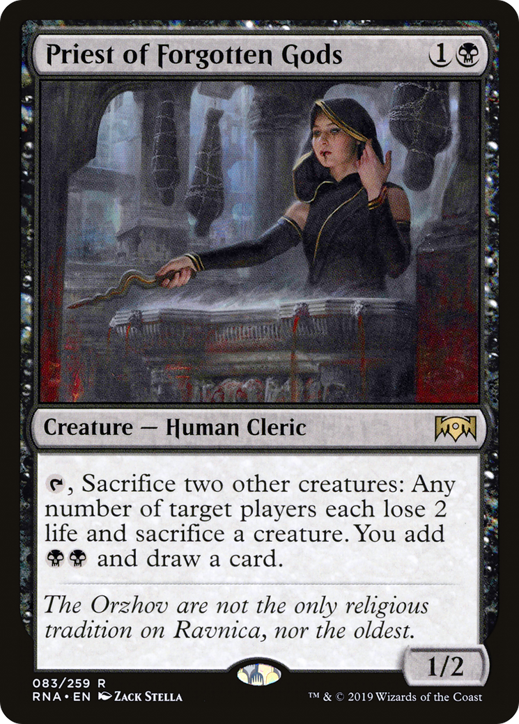 Priest of Forgotten Gods (RNA-083) [Ravnica Allegiance] Foil