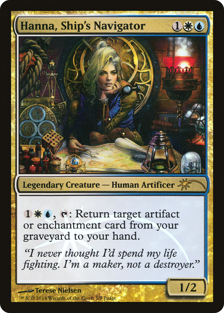 Hanna, Ship's Navigator (JDG-005) [Judge Gift Cards 2014] Foil