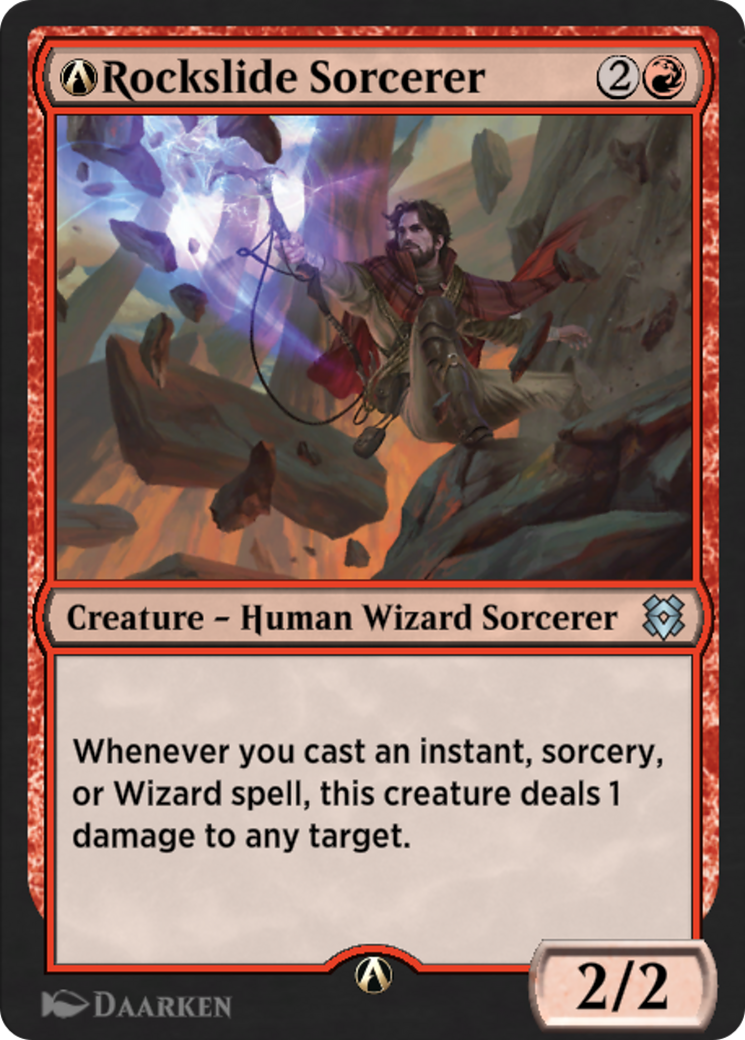 A-Rockslide Sorcerer (ZNR-A-154) [Zendikar Rising]