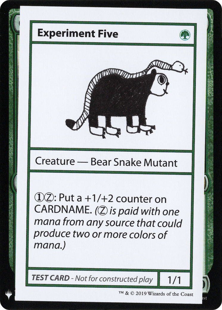 Experiment Five [Mystery Booster Playtest Cards 2019]