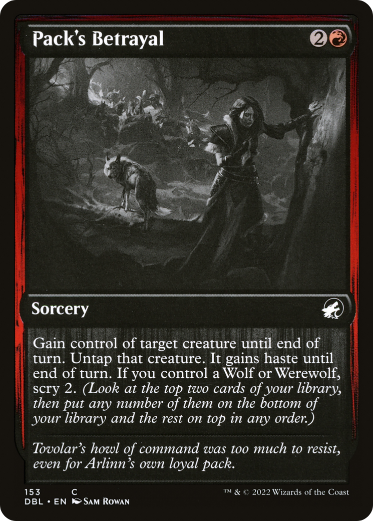Pack's Betrayal (DBL-153) [Innistrad: Double Feature]