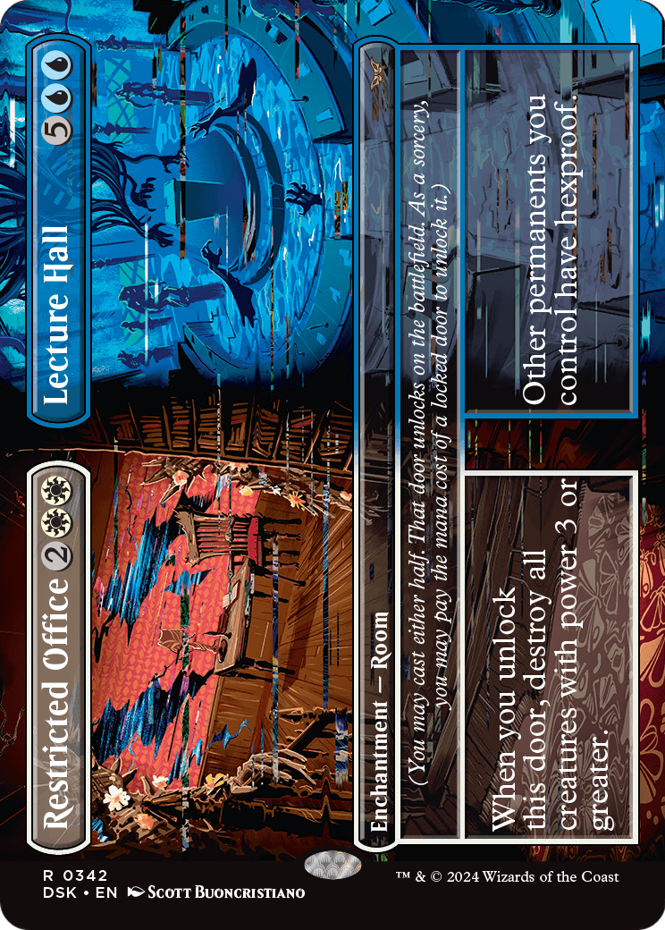 Restricted Office // Lecture Hall (Borderless) (DSK-342) [Duskmourn: House of Horror] Foil