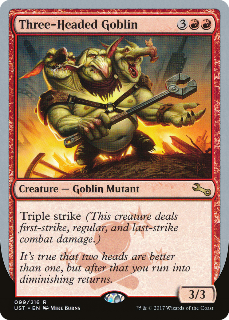 Three-Headed Goblin (UST-099) [Unstable]