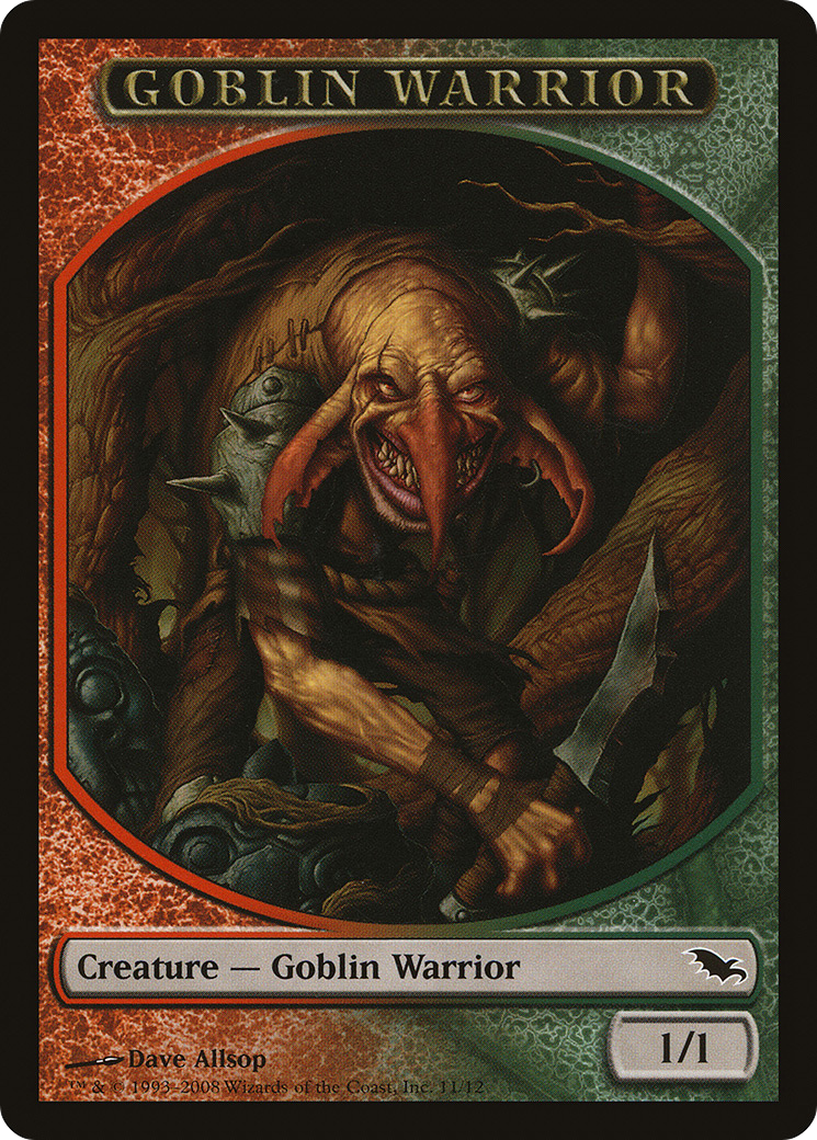 Goblin Warrior Token (SHM-011) [Shadowmoor Tokens]