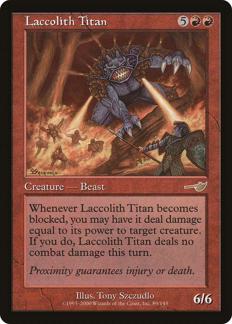Laccolith Titan (NMS-089) [Nemesis] Foil