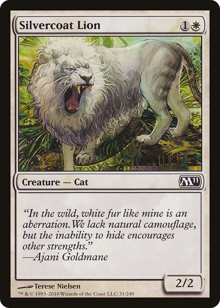Silvercoat Lion (M11-031) [Magic 2011]