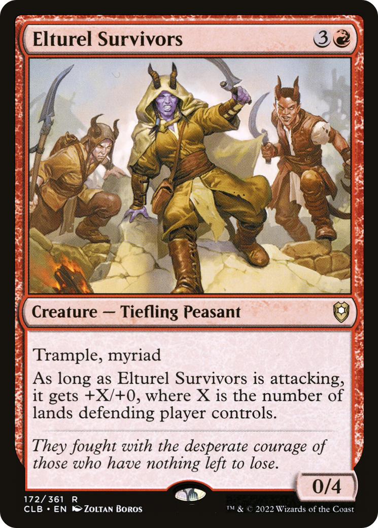 Elturel Survivors (CLB-172) [Commander Legends: Battle for Baldur's Gate] Foil