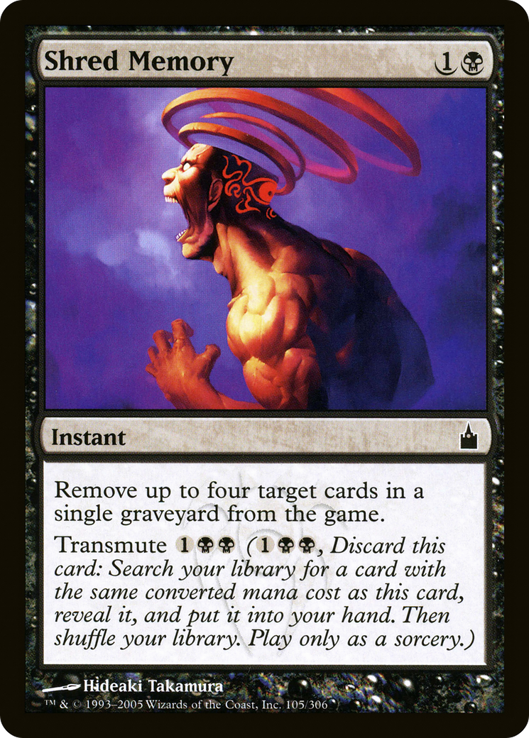 Shred Memory (RAV-105) [Ravnica: City of Guilds] Foil
