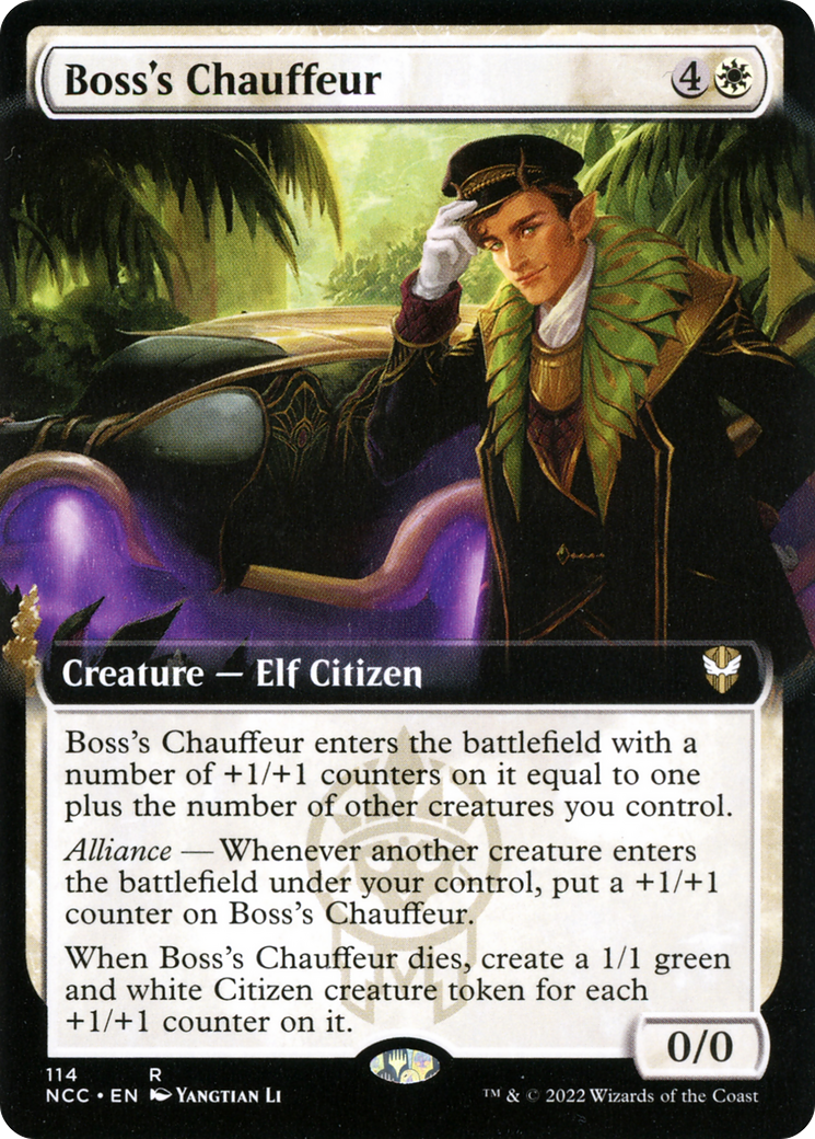 Boss's Chauffeur (Extended Art) (NCC-114) [New Capenna Commander]