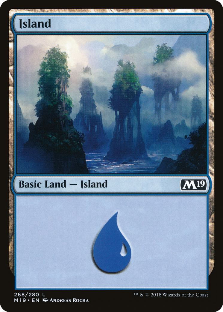 Island (M19-268) [Core Set 2019] Foil
