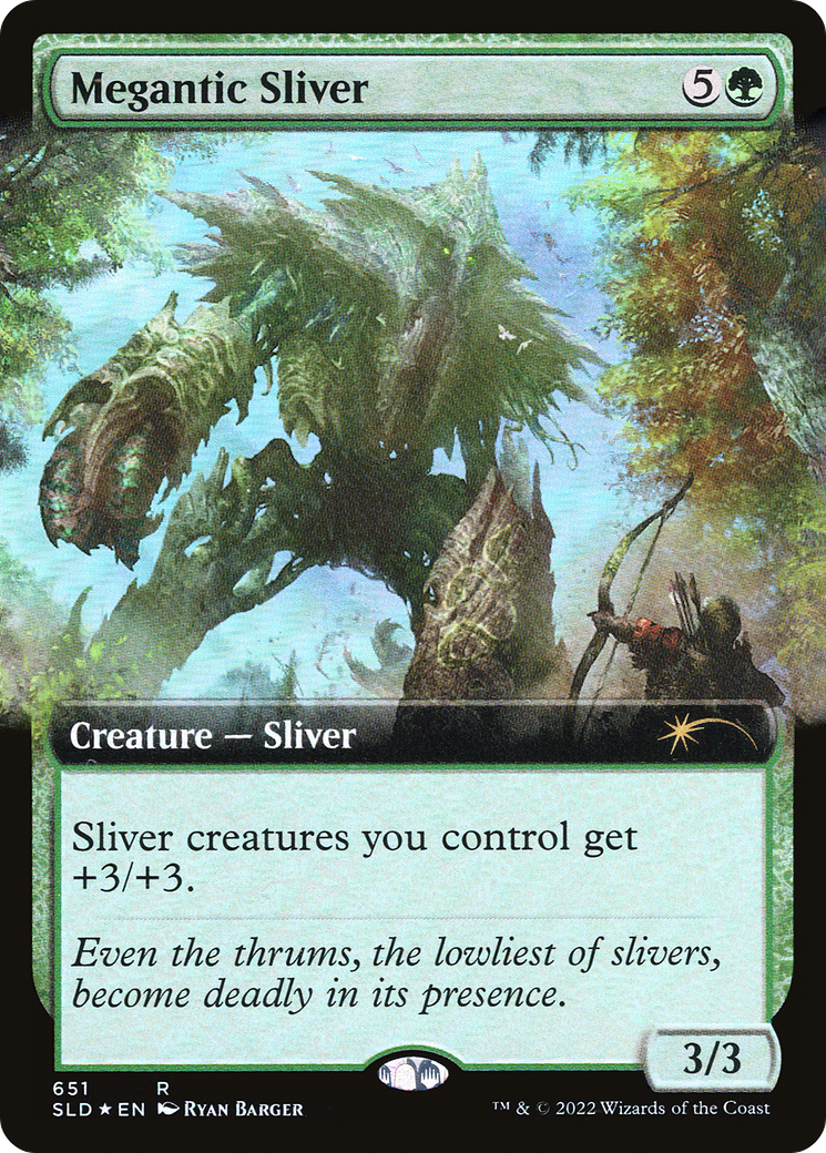 Megantic Sliver (Extended Art) (SLD-651) [Secret Lair Drop] Foil