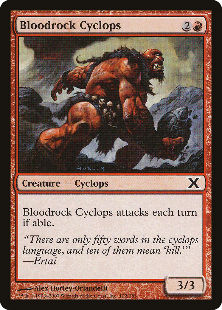 Bloodrock Cyclops (10E-192) [Tenth Edition]
