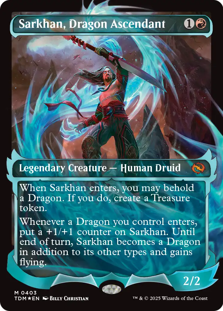 Sarkhan, Dragon Ascendant (TDM-403) (Showcase) [Tarkir: Dragonstorm] Foil