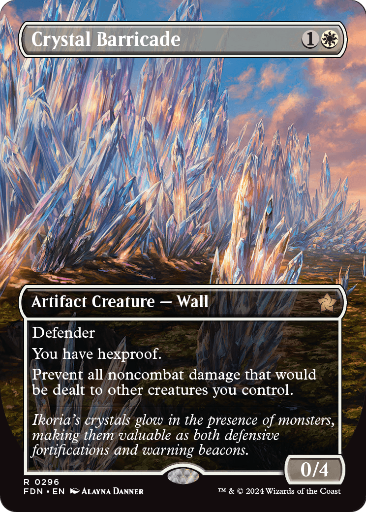 Crystal Barricade (Borderless) (FDN-296) [Foundations]