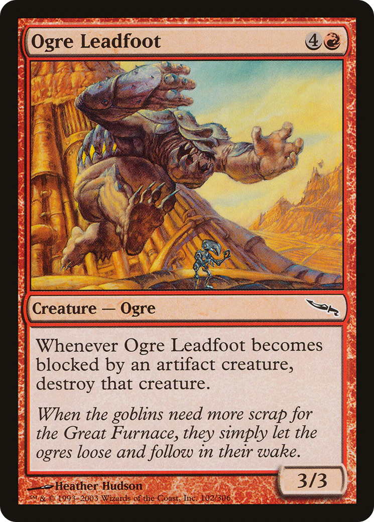 Ogre Leadfoot (MRD-102) [Mirrodin] Foil